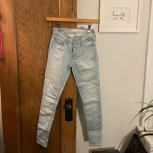 Levi's Blue Skinny Jeans with Faded Look